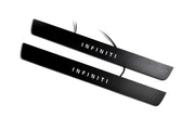 Infiniti QX70 (FX) 2008+ Led Door Sill Pro With Logo Infiniti (Premium Painting) Infiniti Led Door Sills PRO opdesign