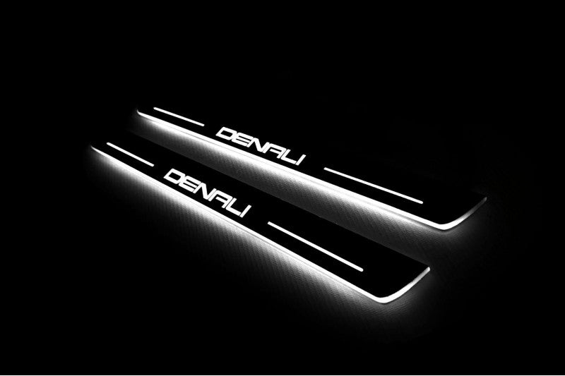 GMC Terrain II 2018+ LED Door Sill With Logo DENALI GMC Led Door Sills opdesign