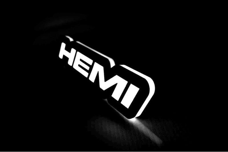Chrysler Illuminated LED Radiator Grille Emblems and Badges with Hemi (type 1) logo Chrysler Led Emblems decoinfabric
