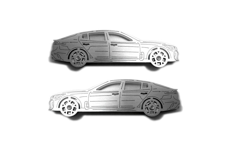 Kia Sportage V (2021+) Floor Mat Emblem Set – Stainless Steel Badges Car Mats Badges Decoin