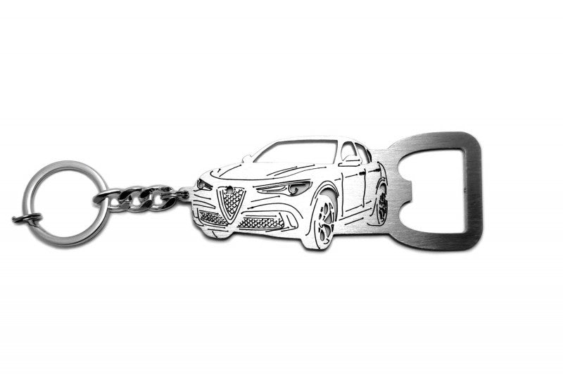 Keychain Bottle Opener for Alfa Romeo Stelvio 2016+ Keychains opdesign