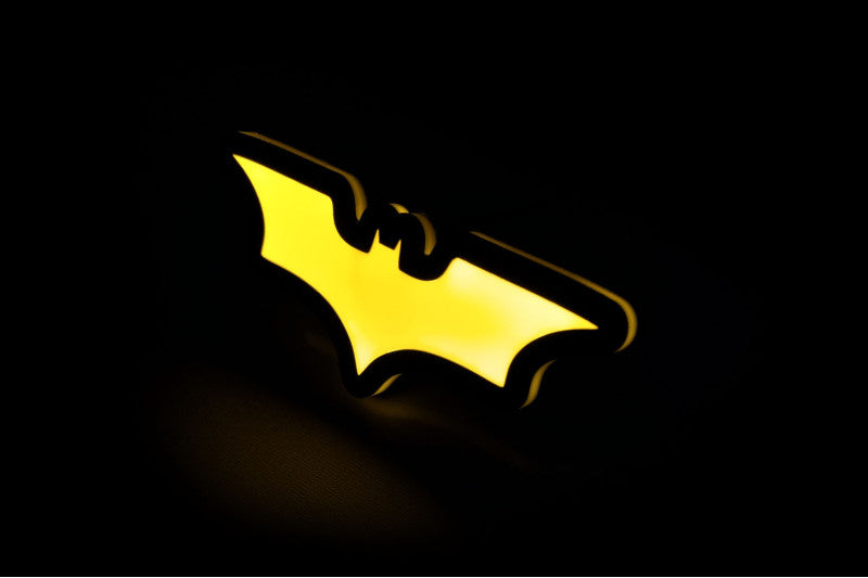 Illuminated LED Radiator Grille Emblems and Badges with Batman logo Custom Led Emblems decoinfabric