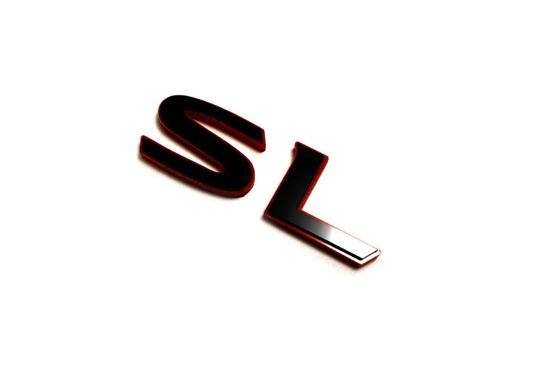 Nissan X-Trail T32 tailgate trunk rear 3D emblem with SL logo (Type MIXT) Nissan emblems decoinfabric