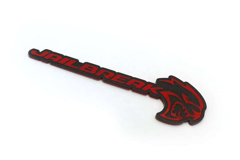 Dodge Challenger trunk rear emblem between tail lights with Jailbreak Hellcat logo (BIG Size) Dodge emblems decoinfabric