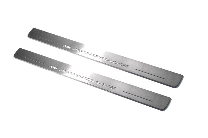 BMW 3 F30 2012-2018 Led Door Sill with M Performance Logo BMW Led Door Sills opdesign