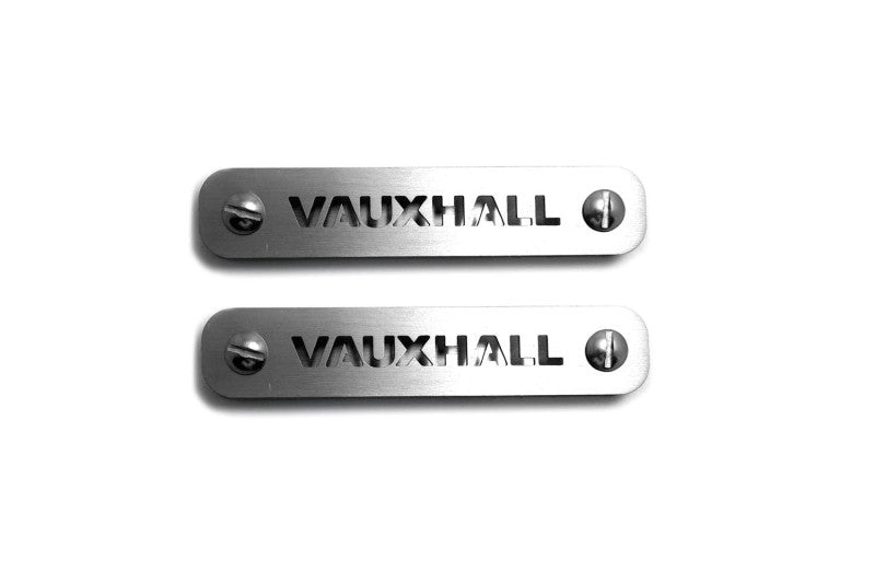 Stainless Steel Floor Mats Emblems Set Badges with Vauxhall Logo Car Mats Badges Decoin