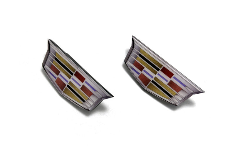 Colored Floor Mat Emblems for Cadillac – Add a Touch of Personality Car Mats Badges Decoin