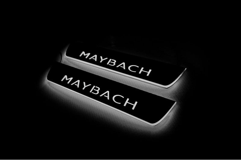 Mercedes S-Class W223 2020+ Auto Door Sill Plates With Logo Maybach