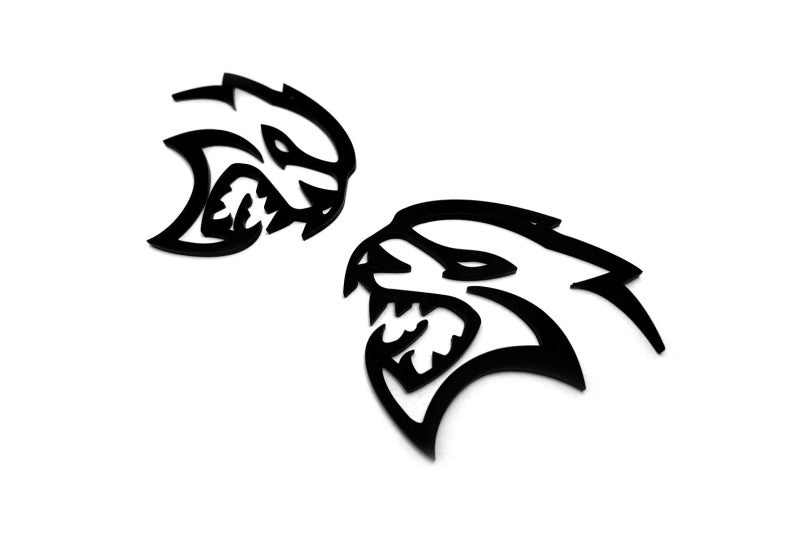 Chrysler 300C II emblem for fenders with Hellcat logo (Type Mono) Chrysler emblems decoinfabric
