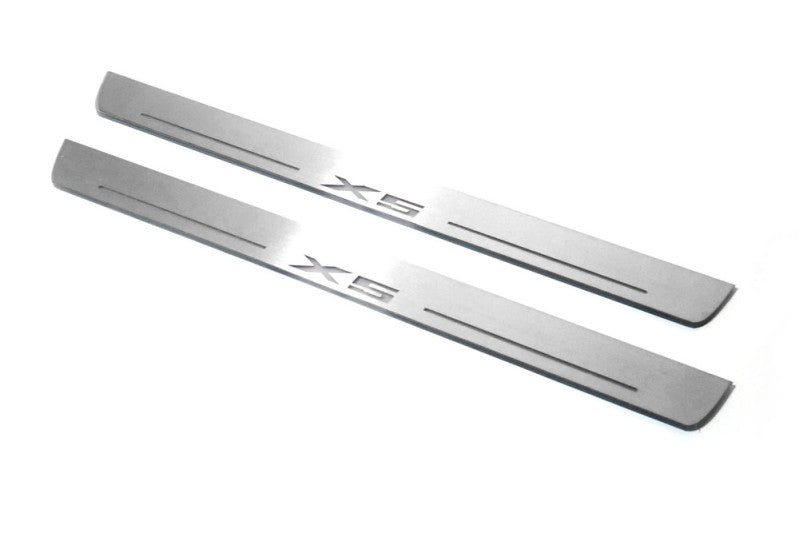 BMW X5 G05 2019+ Led Sill Plates With X5 Logo BMW Led Door Sills opdesign