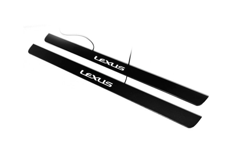 Lexus GX I 2002-2009 Led Door Sill Pro With Logo Lexus (Premium Painting)