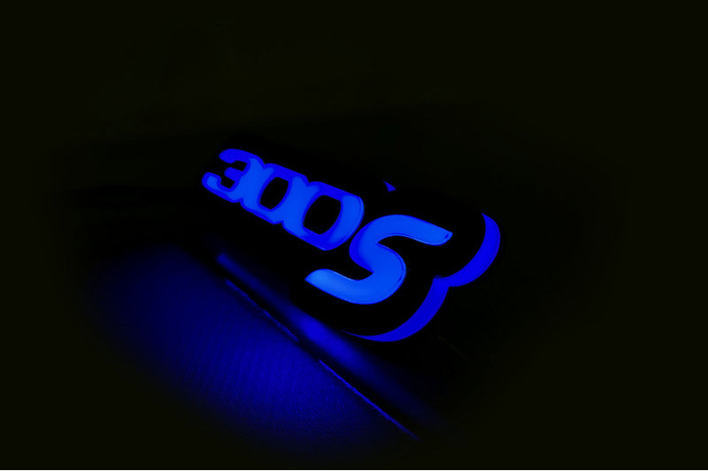 Chrysler Illuminated LED Radiator Grille Emblems and Badges with 300S (type 1) logo Chrysler Led Emblems decoinfabric