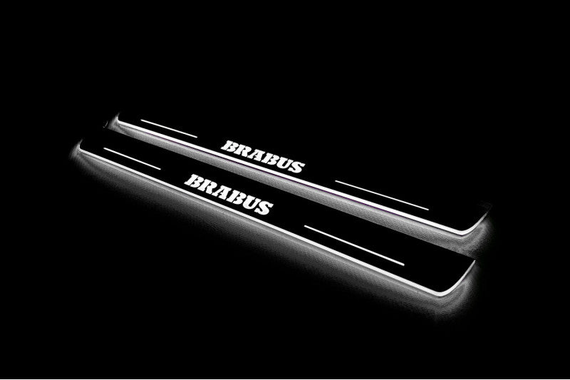 Mercedes GLS I 2015-2019 Led Door Sills With Logo Brabus