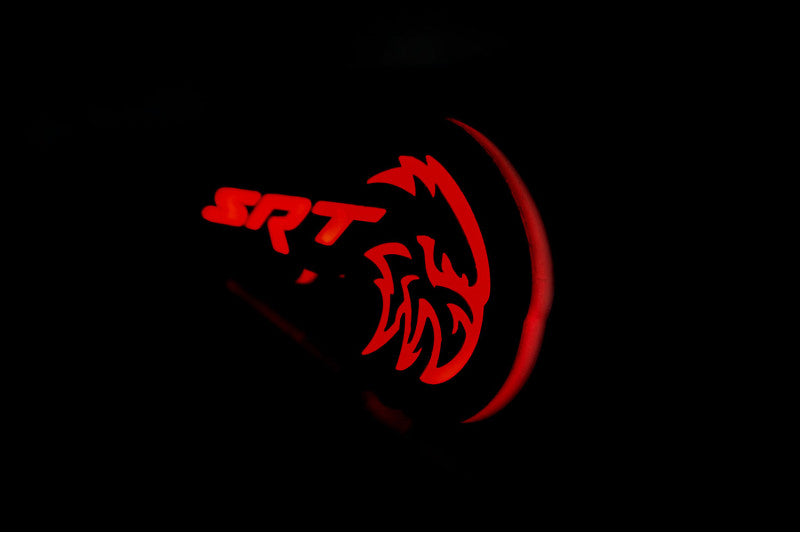 Jeep Illuminated LED Radiator Grille Emblems and Badges with SRT HellHawk logo Jeep Led Emblems decoinfabric