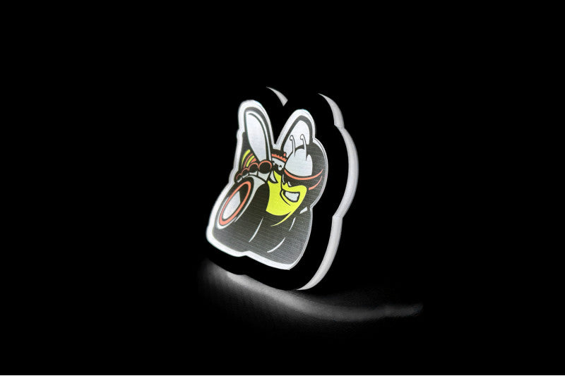 Dodge Illuminated LED Radiator Grille Emblems and Badges with Scatpack (type 2) logo Dodge Led emblems decoinfabric