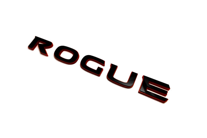 Nissan Rogue II 2014-2021 tailgate trunk rear 3D emblem with Rogue logo (Type MIXT) Nissan emblems decoinfabric