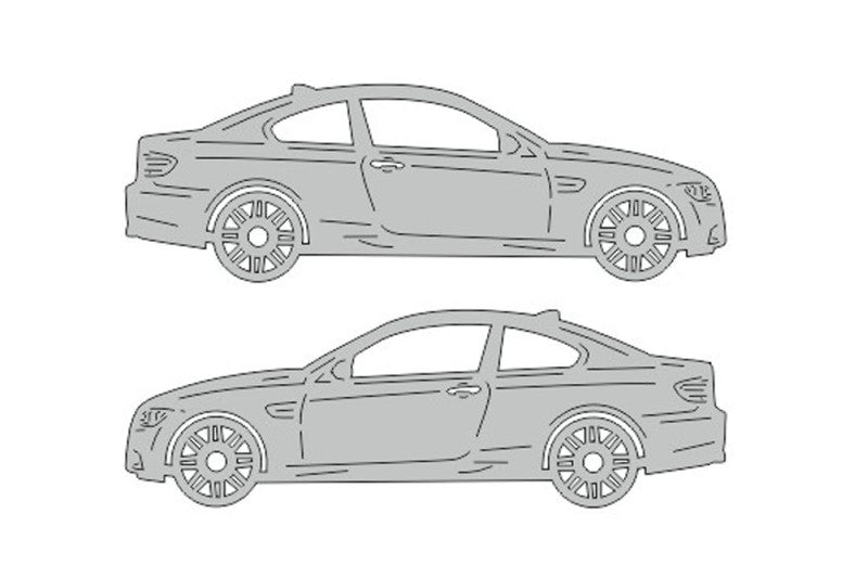 BMW 3 E92 (2007-2013) Floor Mat Emblem Set – Stainless Steel Badges Car Mats Badges Decoin