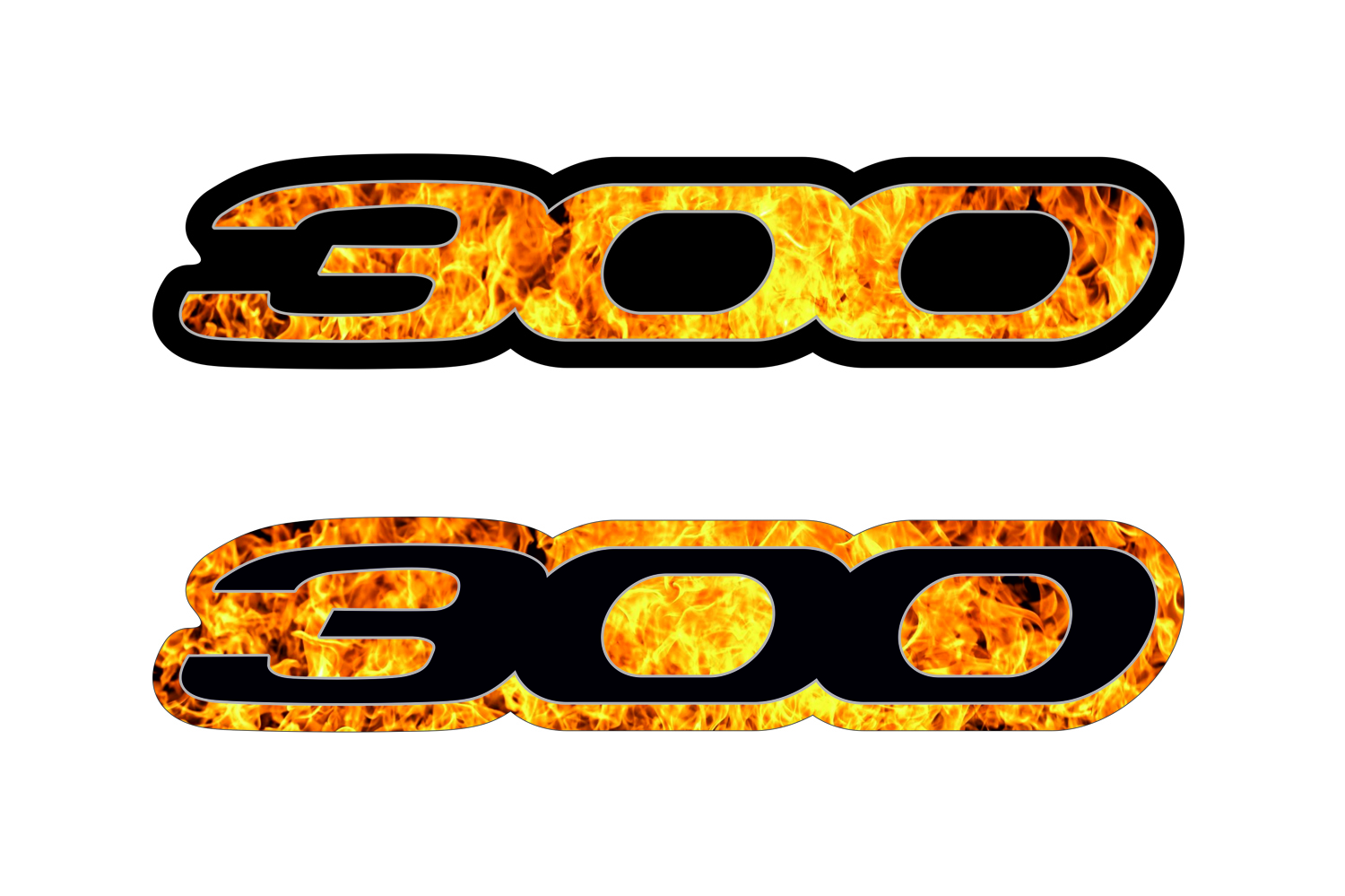 Chrysler emblem for fenders with 300 Fire logo