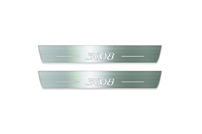 Peugeot 3008 I 2009-2016 LED Door Sills PRO With Logo 3008