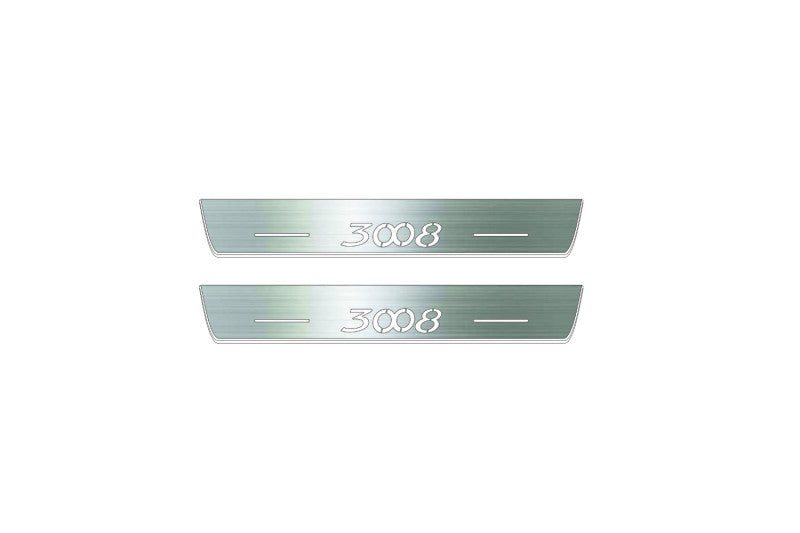 Peugeot 3008 I 2009-2016 LED Door Sills PRO With Logo 3008