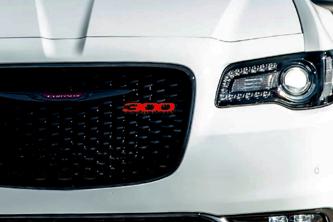 Chrysler Radiator grille emblem with 300 blood (type 1) logo Chrysler emblems decoinfabric
