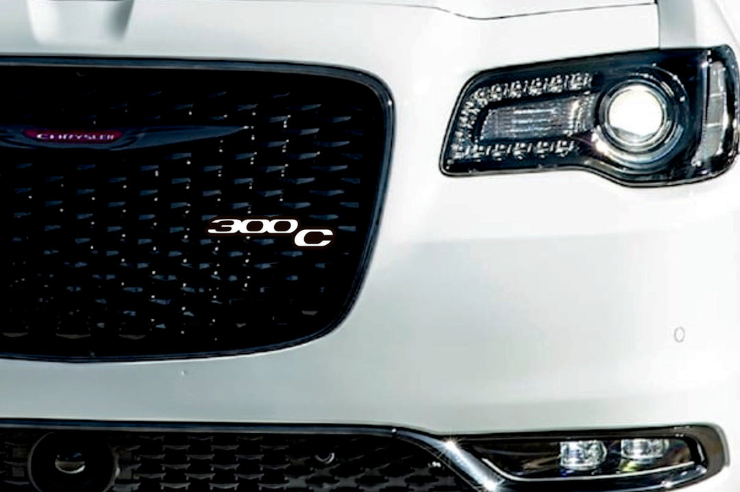 Chrysler 300C II radiator grille emblem with 300C II logo (Type 3) Chrysler emblems decoinfabric