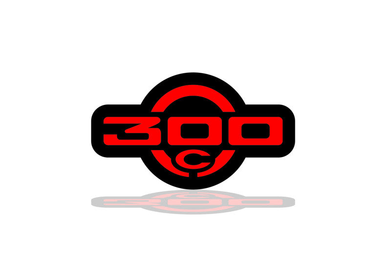 Chrysler Illuminated LED Radiator Grille Emblems and Badges with 300C (type 2) logo Chrysler Led Emblems decoinfabric