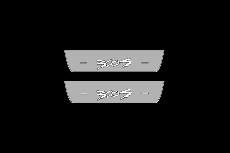 Chrysler 300C II 2011+ Door Sill Led Plate With 300S T2 Logo Chrysler Led Door Sills opdesign