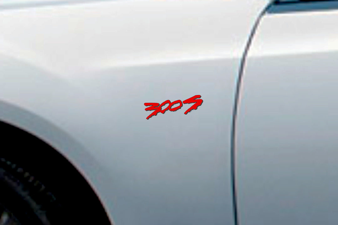 Chrysler 300C II emblem for fenders with 300S logo (Type Mono) (type 2) Chrysler emblems decoinfabric