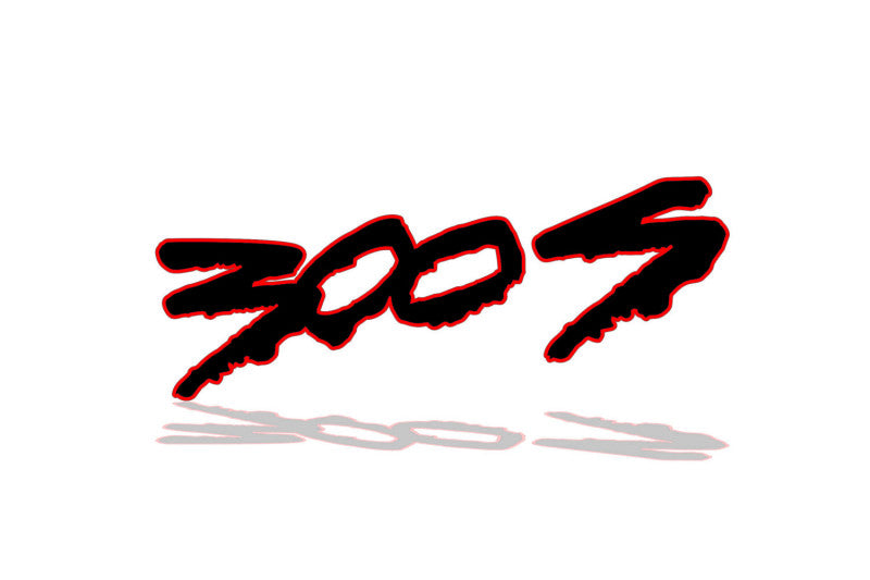 Chrysler tailgate trunk rear 3D emblem with 300S logo (type MIXT) Var. 2