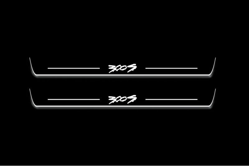 Chrysler 300C II 2011+ Door Sill Led Plate With 300S T2 Logo