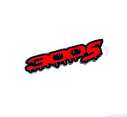 Chrysler 300C II tailgate trunk rear emblem with 300S Blood logo Chrysler emblems decoinfabric