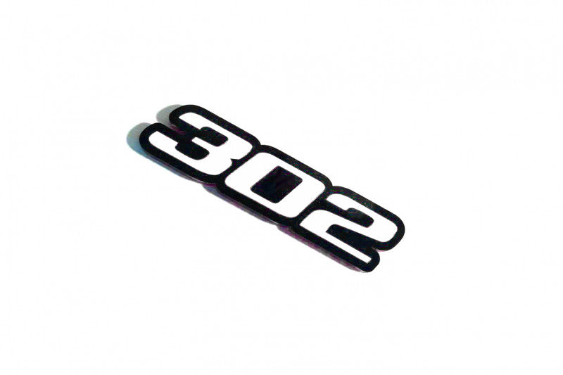 Ford tailgate trunk rear emblem with 302 logo