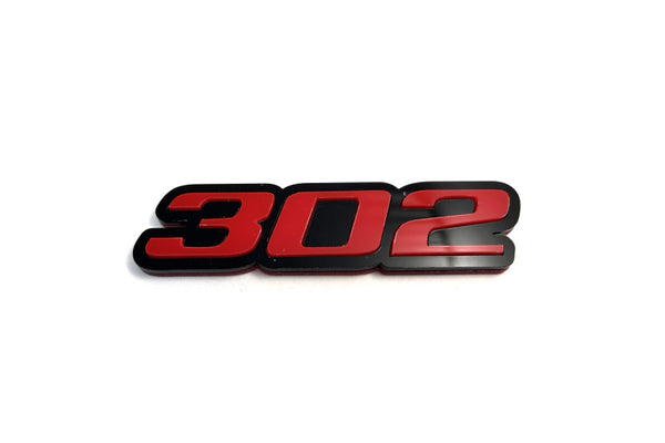 Ford tailgate trunk rear emblem with 302 logo