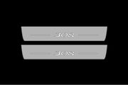Peugeot 308 II 2012-2021 LED Door Sills PRO With Logo 308 Peugeot Led Door Sills opdesign