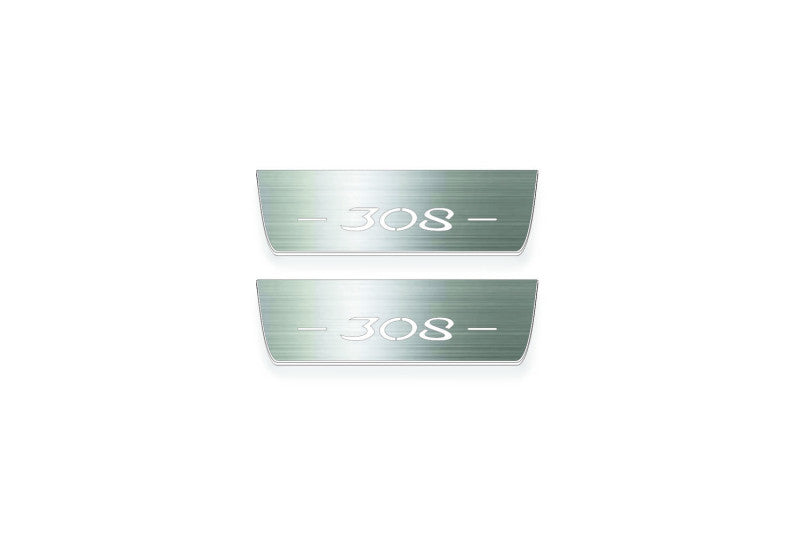Peugeot 308 II 2012-2021 LED Door Sills PRO With Logo 308