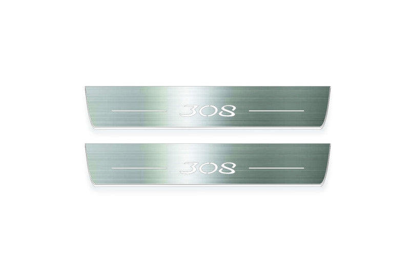 Peugeot 308 II 2012-2021 LED Door Sills PRO With Logo 308