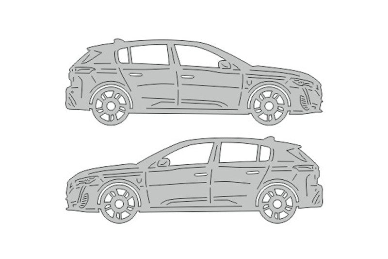 Peugeot 308 III (2021+) Floor Mat Emblem Set – Stainless Steel Badges Car Mats Badges Decoin