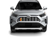 Toyota Rav4 Radiator grille emblem with Rav4 logo (Type 3) Toyota emblems decoinfabric