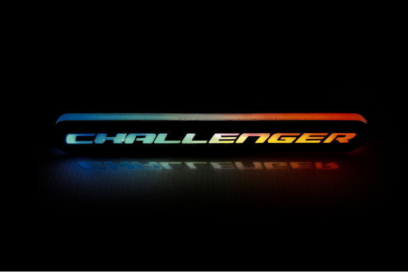 Dodge Illuminated LED Radiator Grille Emblems and Badges with Challenger (type 1) logo Dodge Led emblems decoinfabric