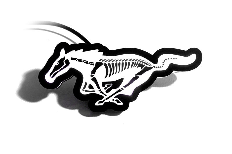 Ford Illuminated LED Radiator Grille Emblems and Badges with Mustang Horse Skeleton logo Ford Led Emblems decoinfabric