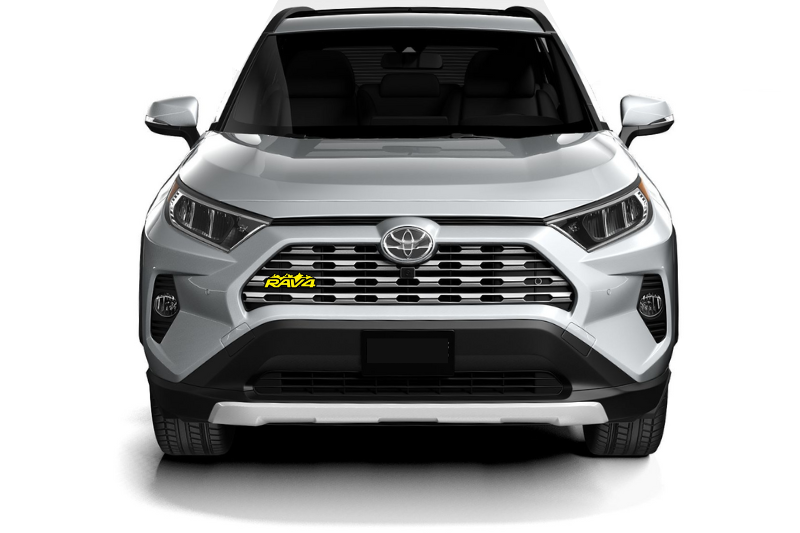 Toyota Radiator grille emblem with Rav4 logo (Type 2)