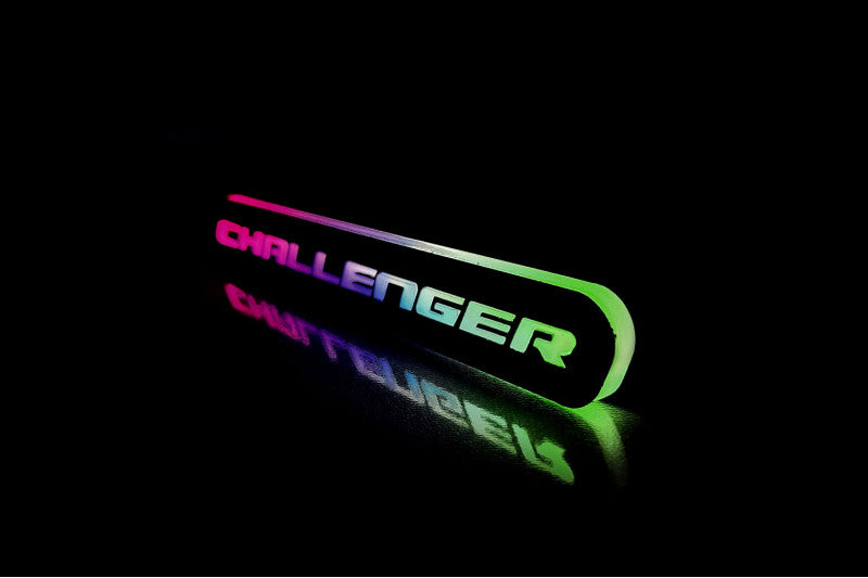 Dodge Illuminated LED Radiator Grille Emblems and Badges with Challenger (type 1) logo Dodge Led emblems decoinfabric
