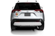 Toyota Rav4 tailgate trunk rear emblem with Rav4 logo (Type 3) Toyota emblems decoinfabric