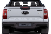 Ford Ranger tailgate trunk rear emblem with Raptor logo (Type 2) Ford emblems decoinfabric