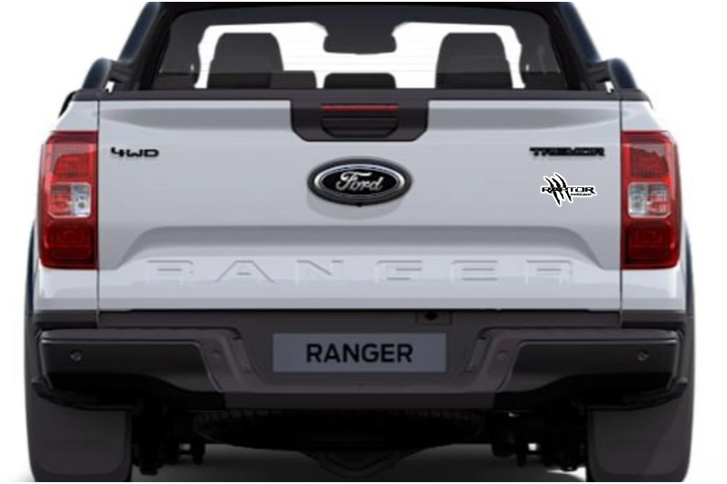 Ford Ranger tailgate trunk rear emblem with Ranger Raptor logo