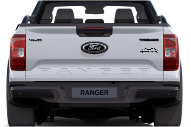 Ford Ranger tailgate trunk rear emblem with Ranger logo (Type 5)