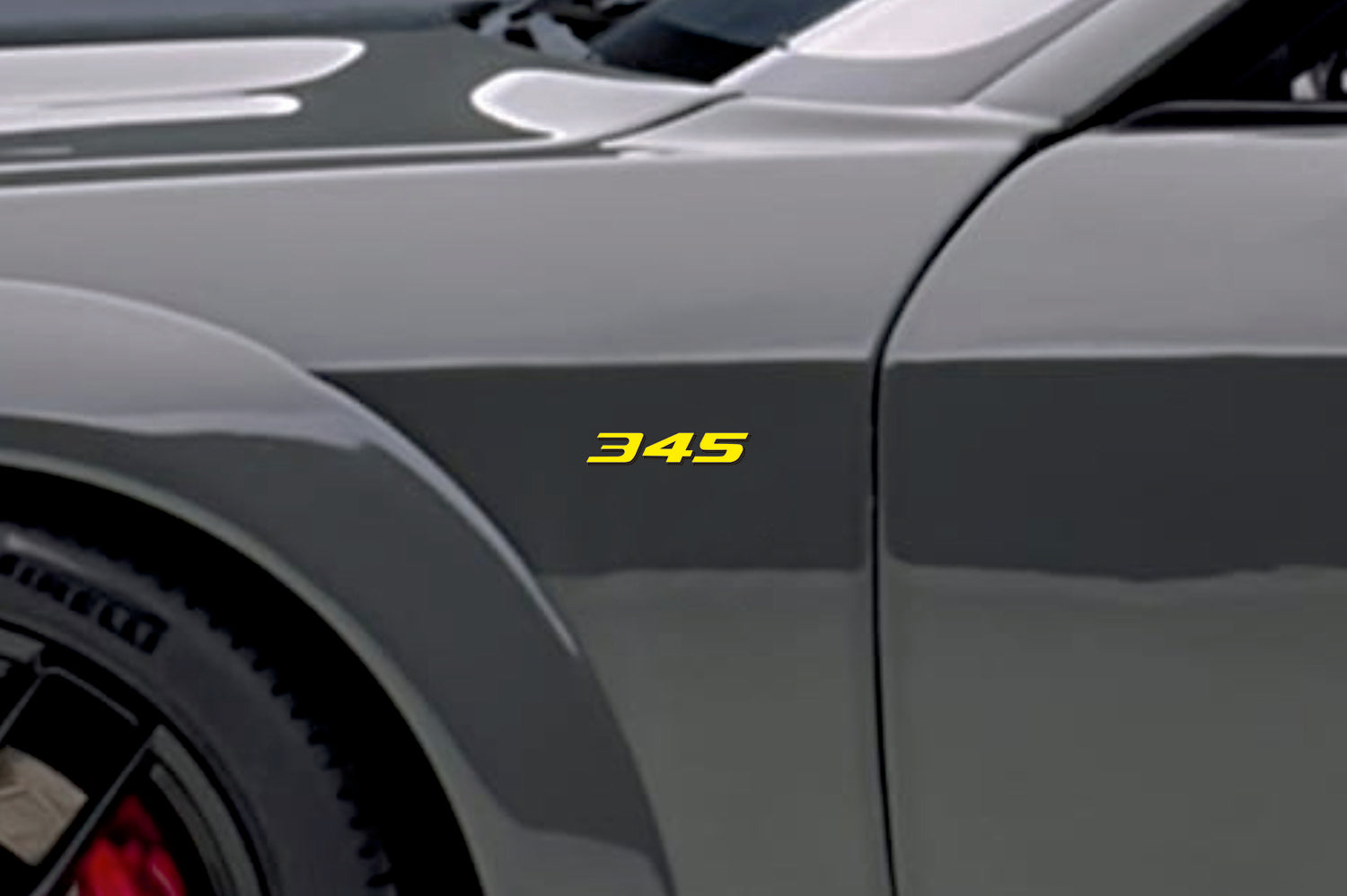 Chrysler emblem for fenders with 345 logo (Type Mono) (type 2) Chrysler emblems decoinfabric
