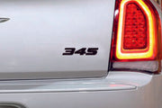 Chrysler tailgate trunk rear 3D emblem with 345 type 1 logo (type MIXT)