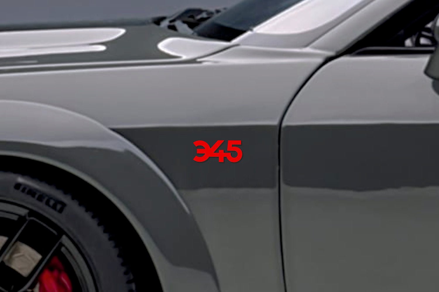 Chrysler emblem for fenders with 345 logo (Type Mono) Chrysler emblems decoinfabric
